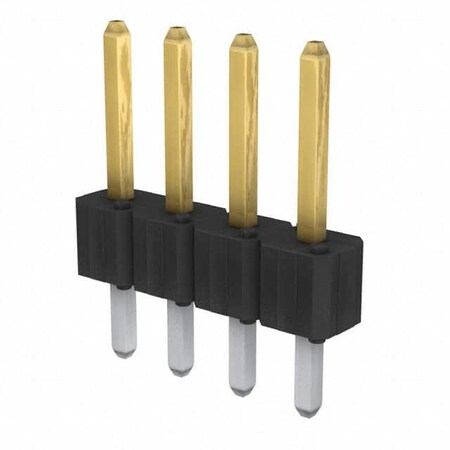 Fci Board Connector, 4 Contact(S), 1 Row(S), Male, Straight, Solder Terminal 68001-104HLF